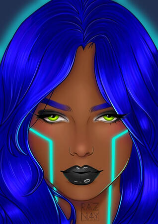 Vulpraak Goth Makeup