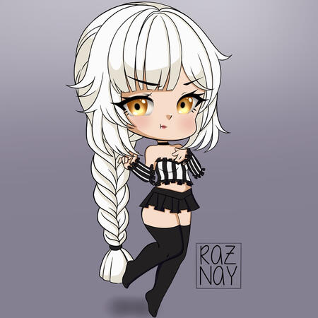 Wearing RivelBee's outfit